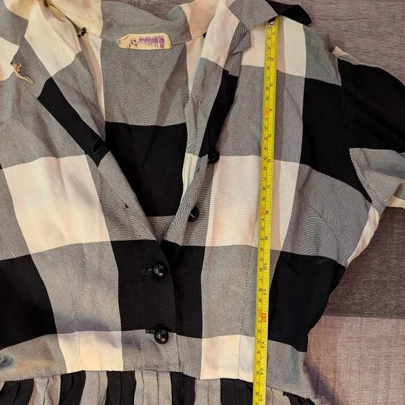 Vintage plaid dress - Picture 6 of 9